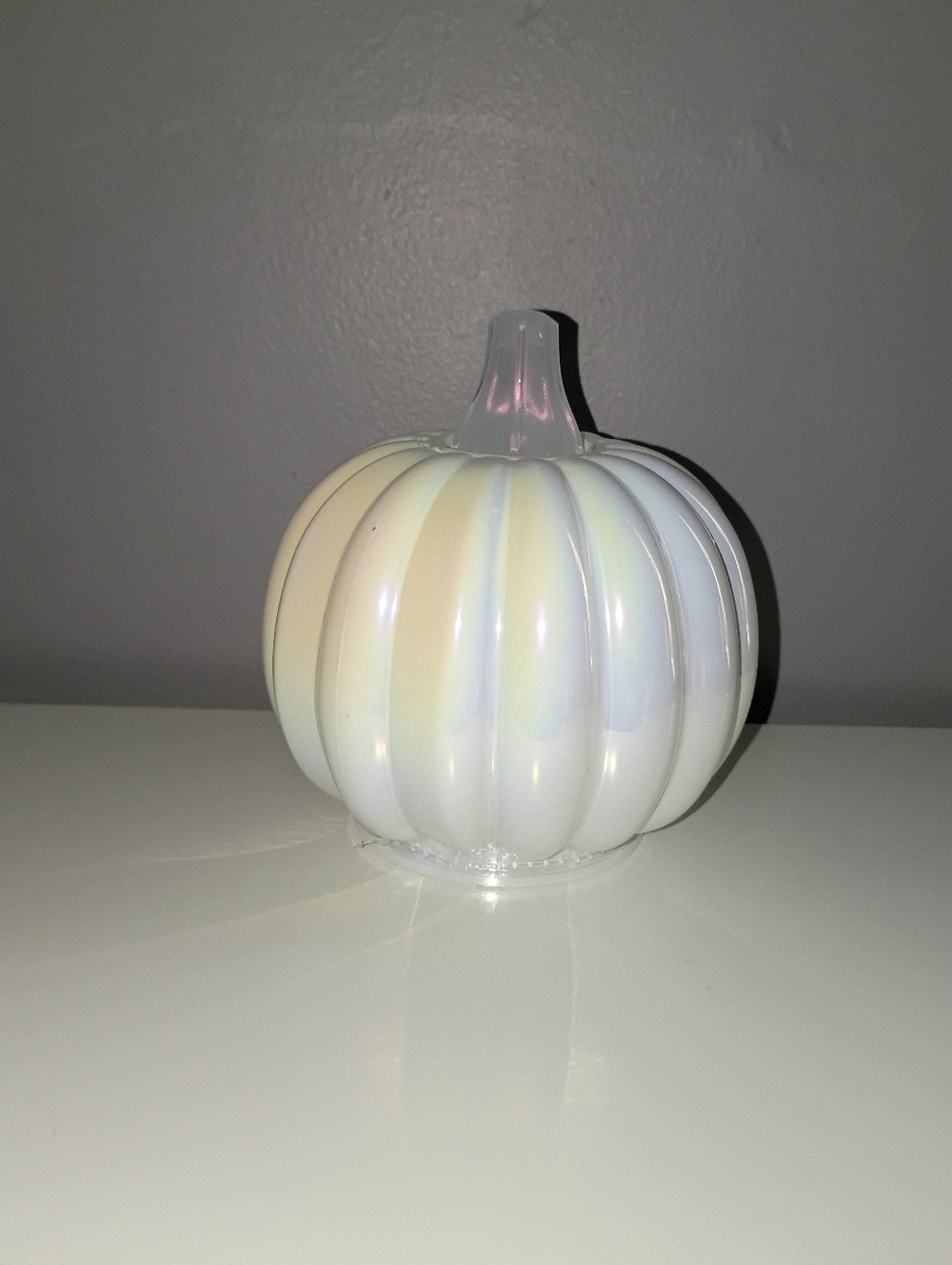 Iridescent Small Pumpkin Fall Halloween Table Top Decor